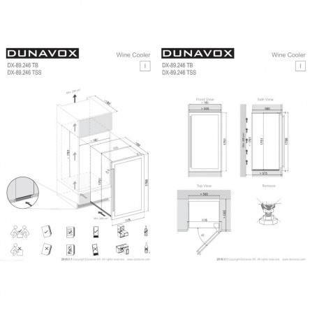 Винный холодильник Dunavox DX-89.246TSS